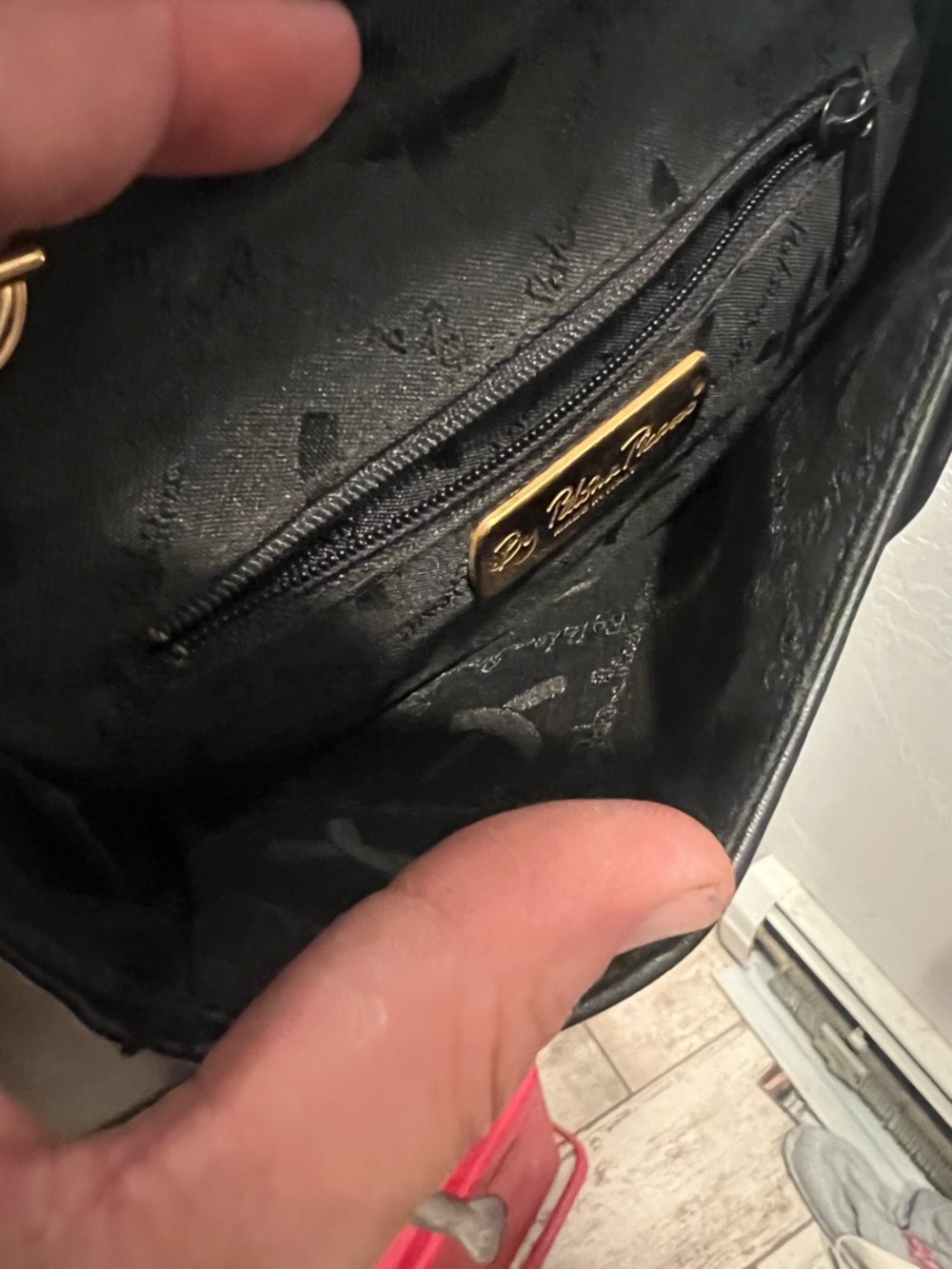 Paloma Picasso Black Leather Crossbody with Gold Chain and 'X' Accent - Picture 11 of 11